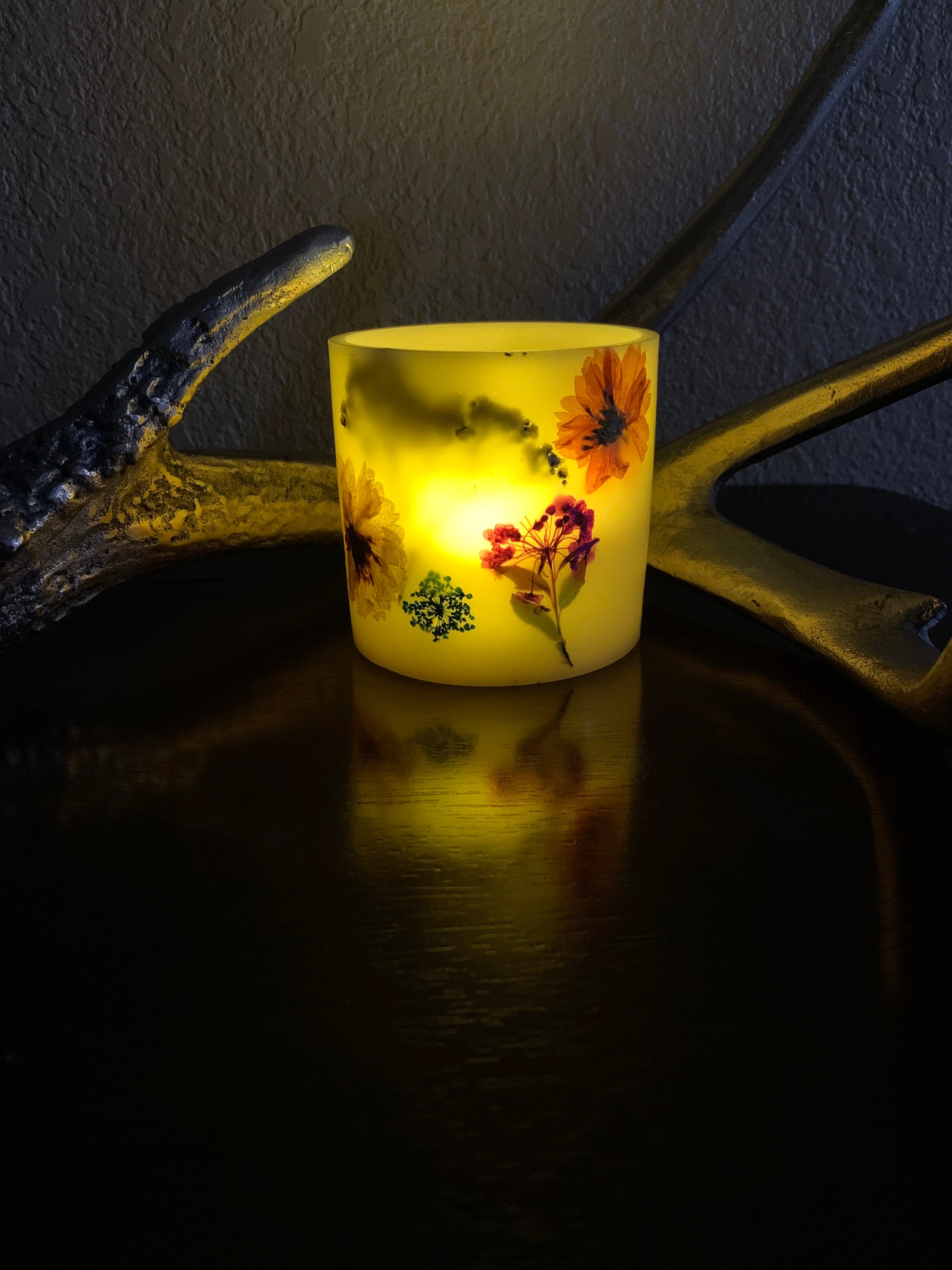Beeswax Luminary Candle Etsy