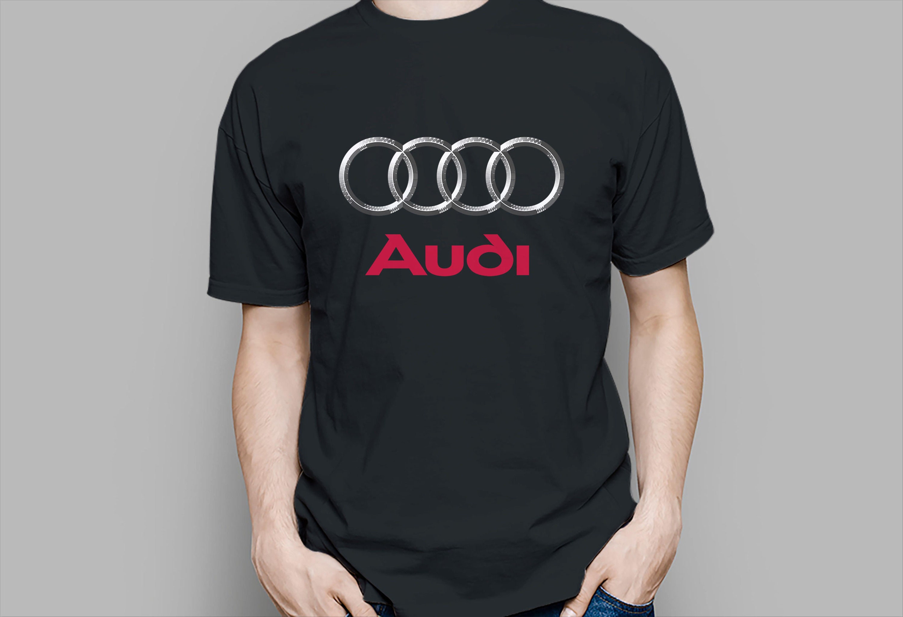 Audi car logo camisa para hombres Audi Sport Racing Tee Audi Etsy