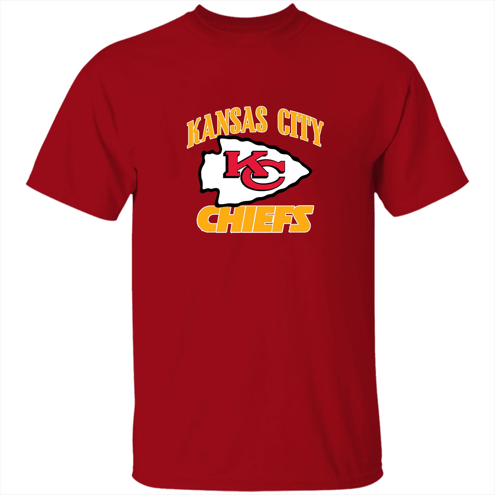 Kansas City Chiefs Printed T-shirt Many Colors Kansas City | Etsy