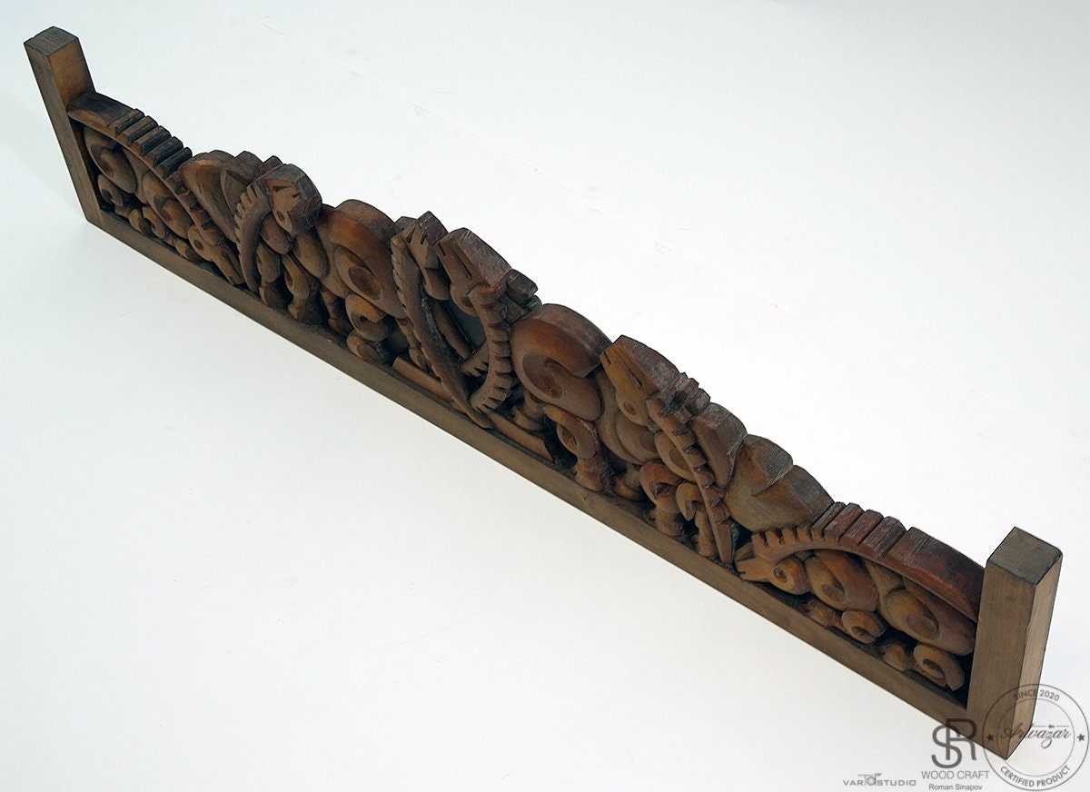 118 cm dekorative geschnitzte Holz Wandplatte Eine Herde | Etsy