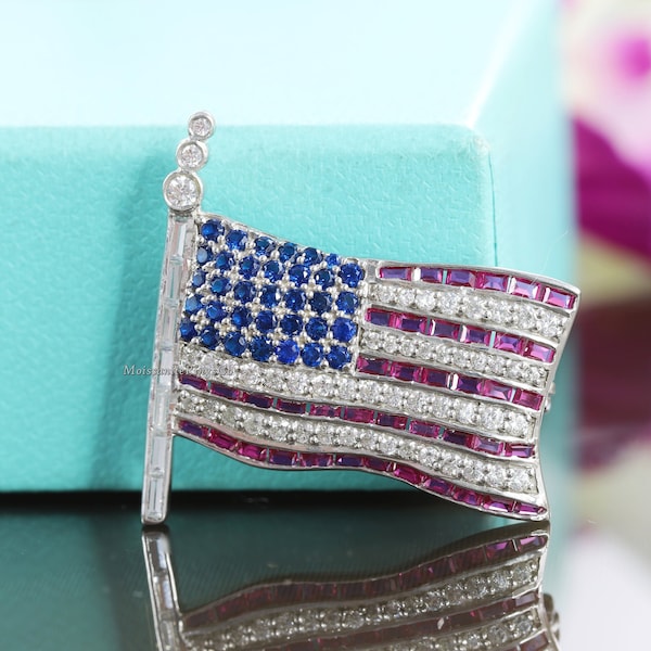 Flag Brooch Etsy