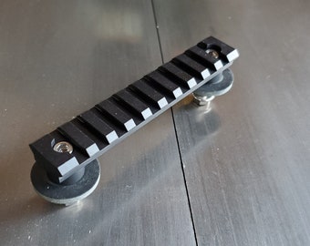 Wrangler TJ/JK Picatinny Rail Gopro Mount Platform & Windshield Tie-Down [Action Camera Footman Loop]