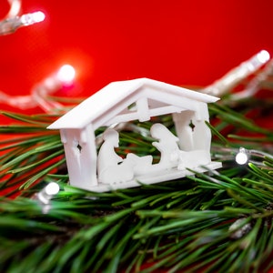 Kerststal Modelkitkaart