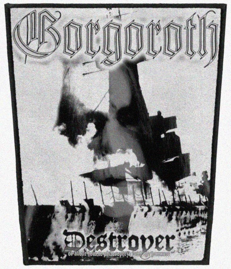 Gorgoroth High Quality Printed Backpatches Free shipping with tracking 2