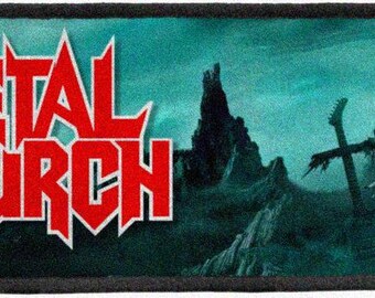 Metal Church - Logo - High Quality Printed XXL Strip patch - Free shipping !!!