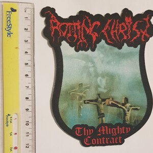 Rotting Christ -Thy Mighty Contract- Lasercut patch - Free shipping !!