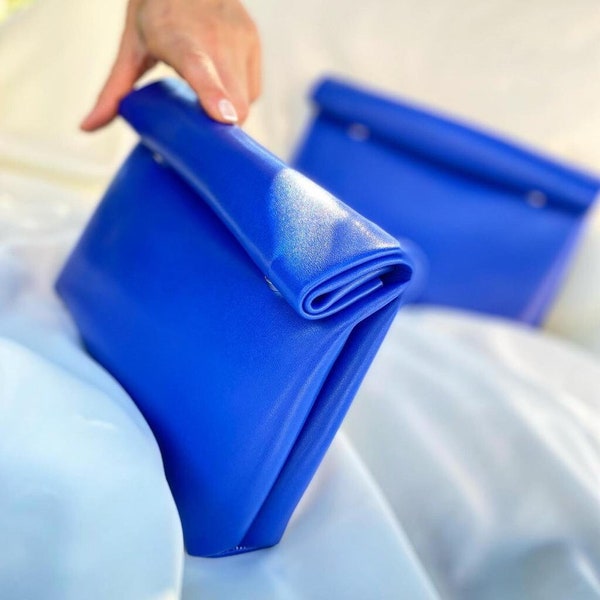 Electric Blue Clutch Etsy