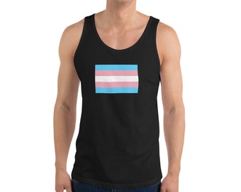 Transgender Flag Unisex Tank Top