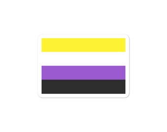 Non Binary Flag sticker