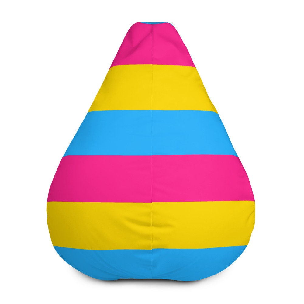 Housse de Pouf Motif Drapeau La Fierté Pansexuelle