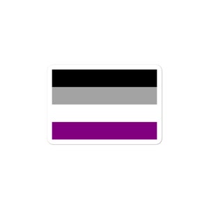 Autocollant Drapeau de la Fierté Asexuelle