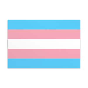 Postal 10x15 cm Bandera del Orgullo Trans