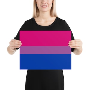 Bisexual Pride Flag Poster