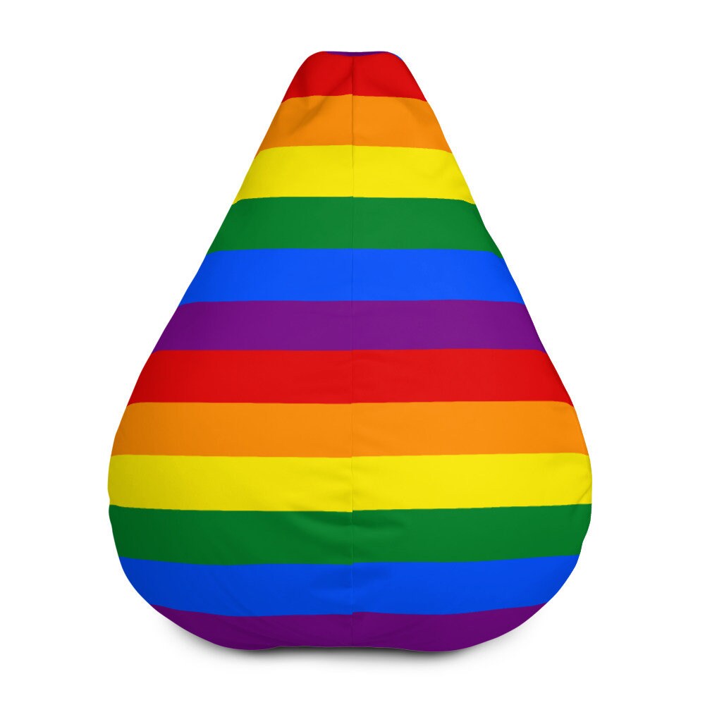 Housse de Pouf Motif Drapeau Lgbt