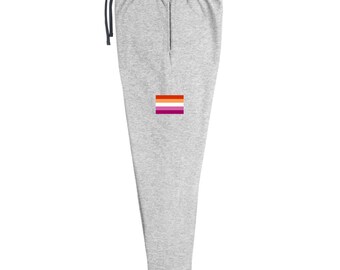 Unisex Joggers with Lesbian Flag