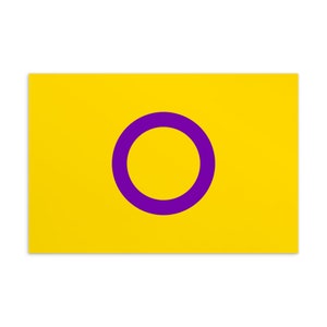Cartolina 10x15 cm Bandiera Intersex Pride