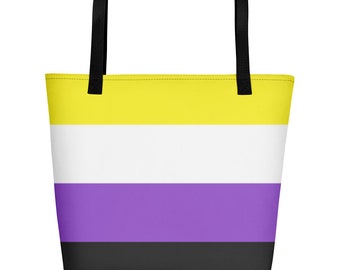 Sacola Bandeira do Orgulho Não Binária
