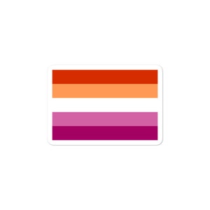 Autocollant Drapeau de la Fierté Lesbienne
