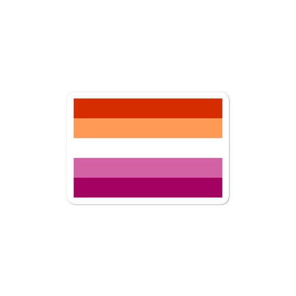 Autocollant Drapeau de la Fierté Lesbienne