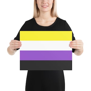Non Binary Pride Flag Poster