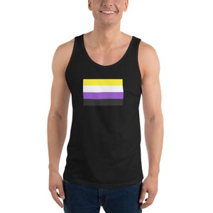 Non Binary Flag Unisex Tank Top
