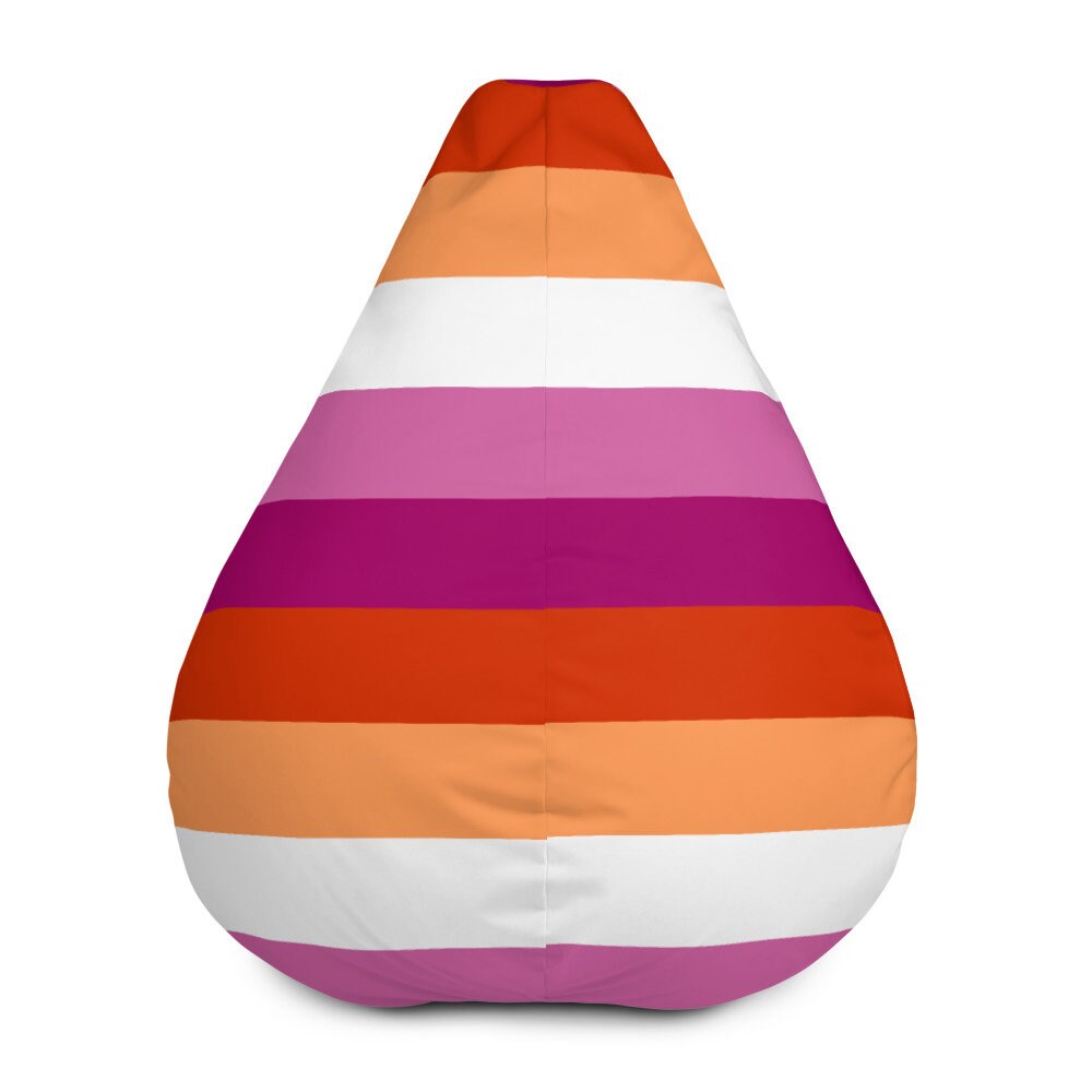 Housse de Pouf Motif Drapeau La Fierté Lesbienne