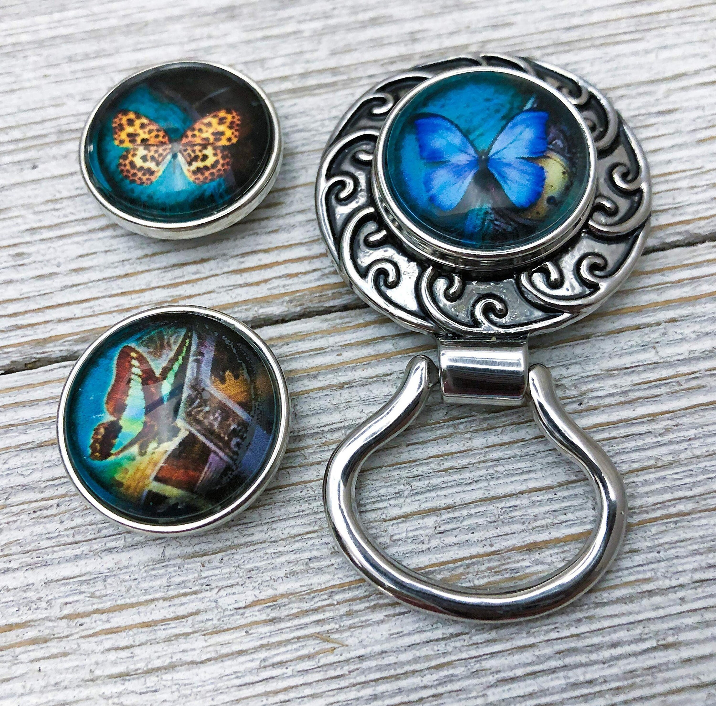 Butterflies Eyeglass Brooch Holder with 3 Interchangeable Etsy
