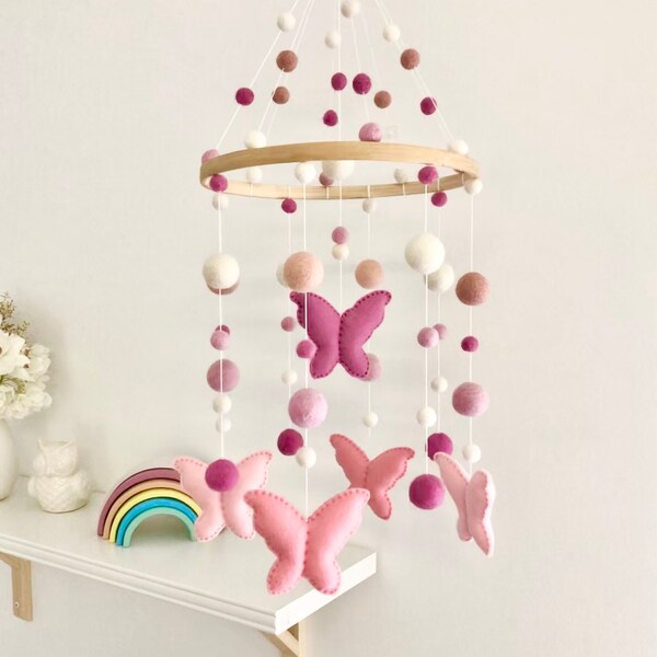 Butterfly Crib Mobile Etsy