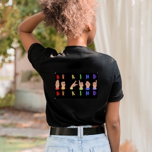 Short-sleeve unisex t-shirt - ASL Be Kind