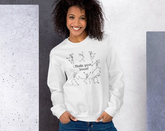 Dancing skeletons sweatshirt/ Halloween sweatshirt/ Fall sweatshirt