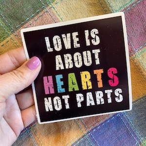 Pride Die Cut Sticker / Grote Die Cut / Harten Geen Onderdelen