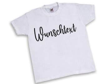 Kinder T-Shirt mit Wunschtext