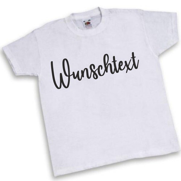 Kinder T-Shirt mit Wunschtext