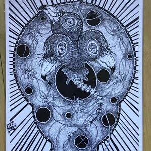 Incluso el Fénix 9x12" impresión firmada de 25