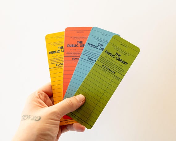 Colourful Reading List Bookmark Set II