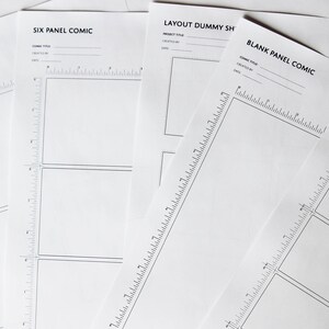 Blank Comic Storyboard Template 4 Panel Comic Template Six - Etsy Canada