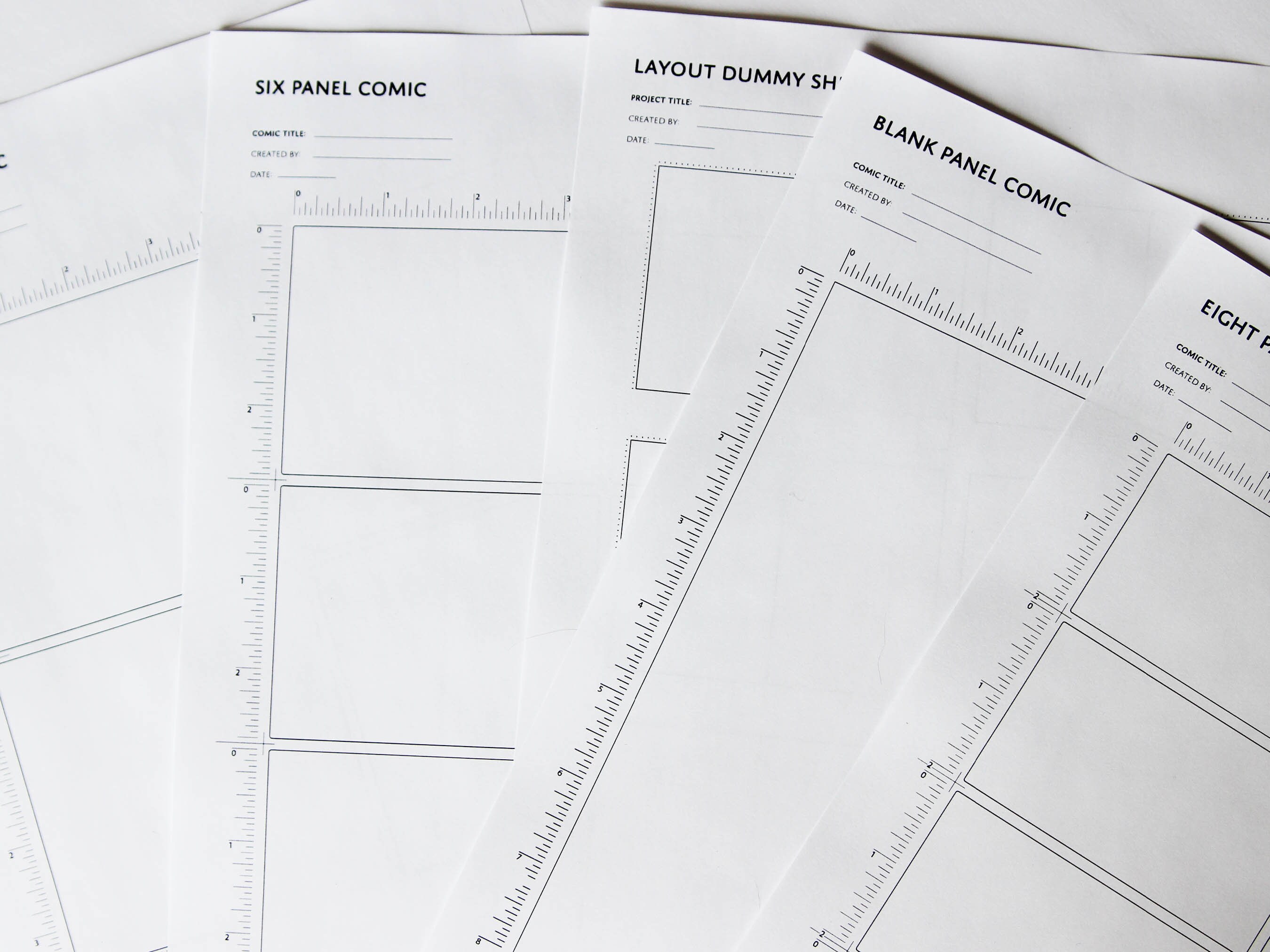Blank Comic Storyboard Template 4 Panel Comic Template Six - Etsy Canada