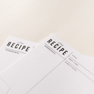 Cartão de receita 4x6 PARA IMPRIMIR | Download instantâneo