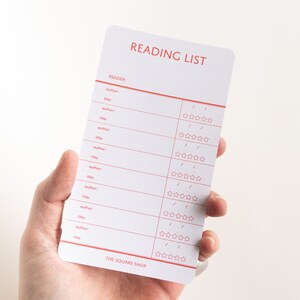 Marque-page liste de lecture broché