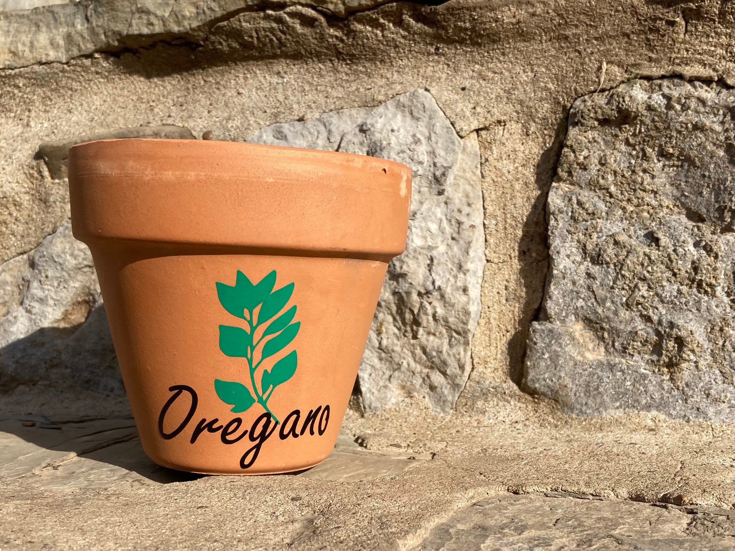 Terracotta Windowsill Herb Pots Etsy