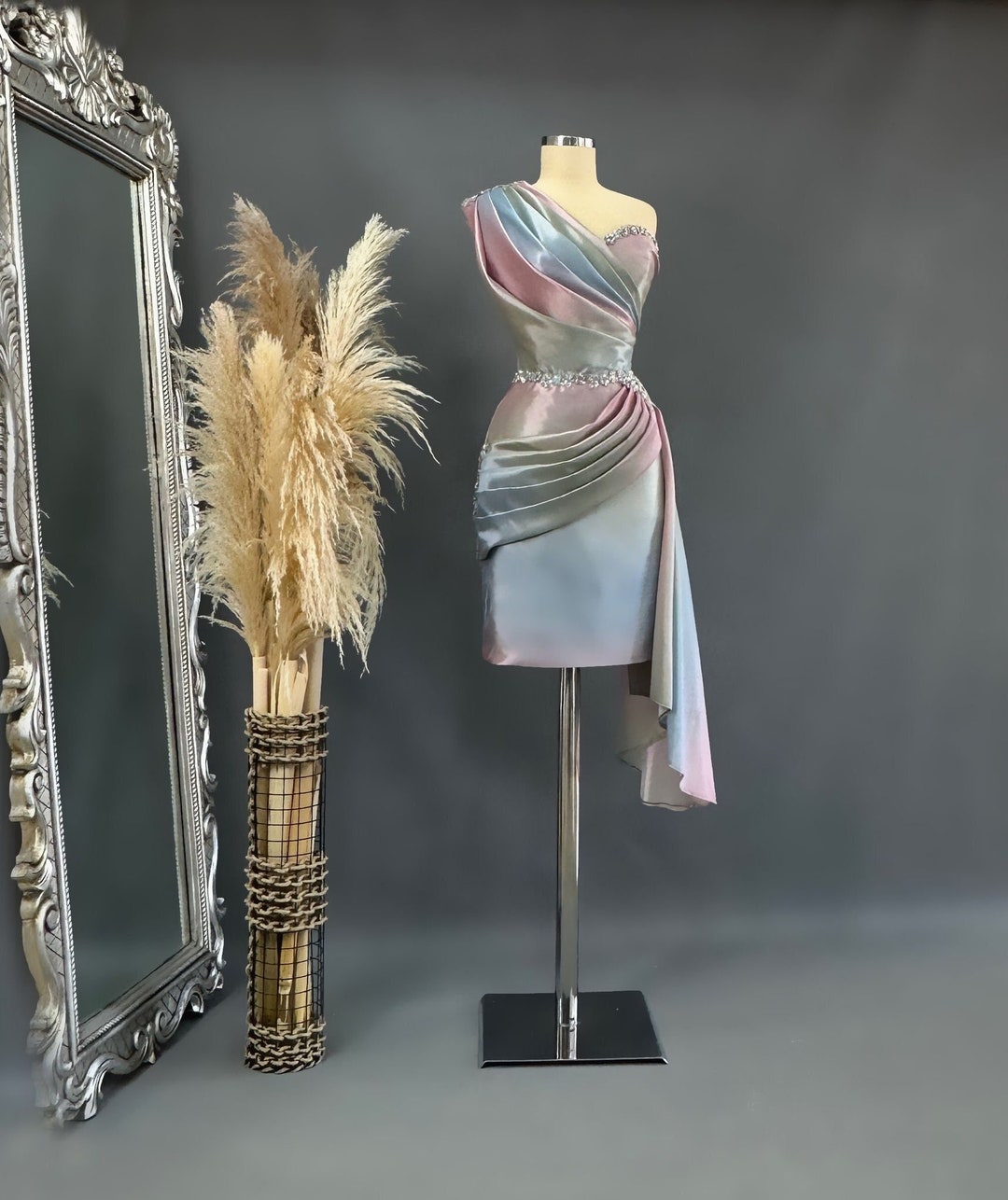 Rainbow Evening Dress Evening Dress Models Rainbow Color Evening Dress Night Dress, Clup, Party