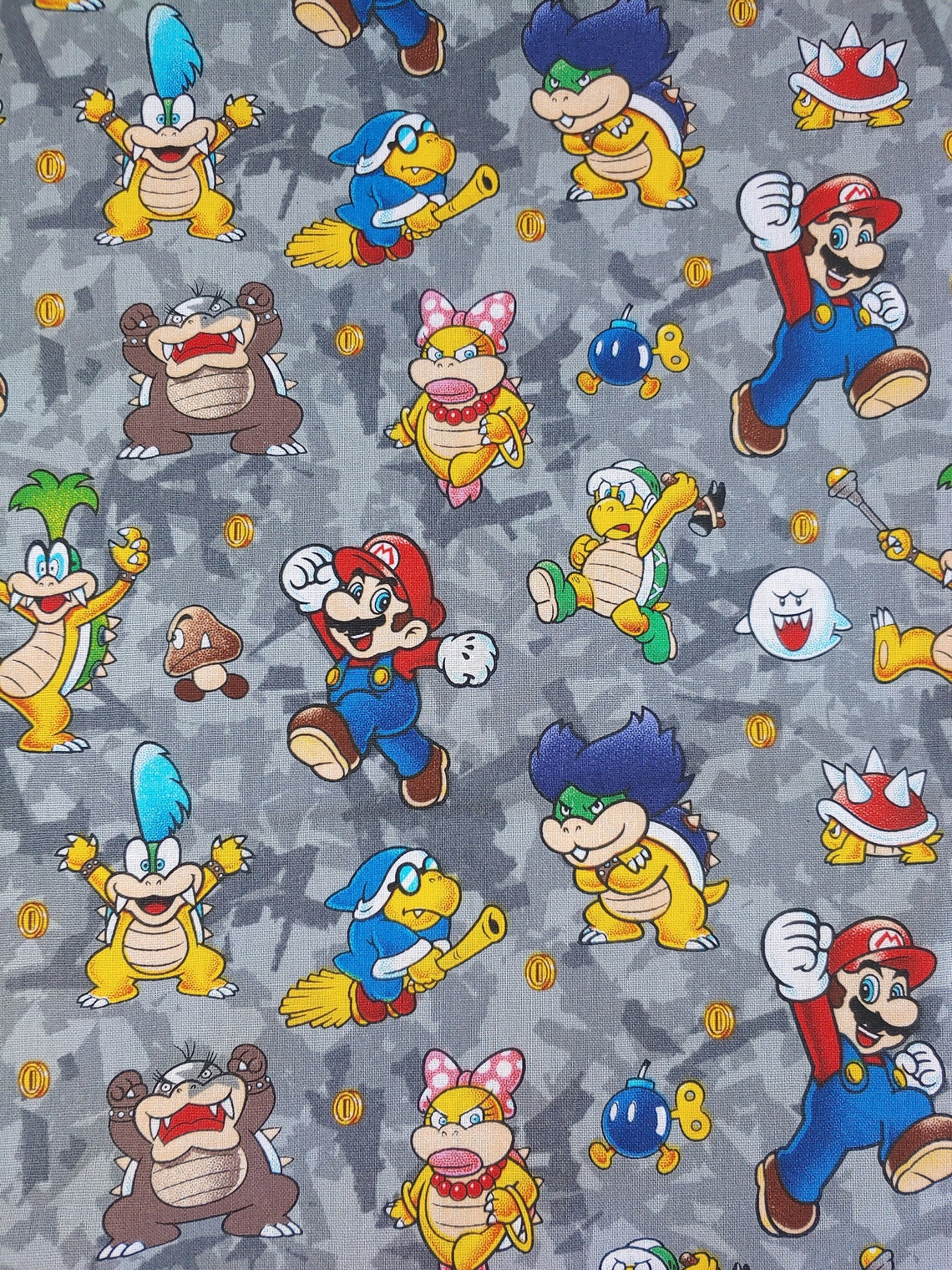 Mario Bros tissu 100 Cotton Full yard Etsy