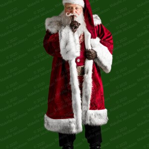 Santa Whispering Digital Overlay PNG