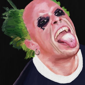 Keith Flint Art Print: The Prodigy Frontman Portrait (A3)