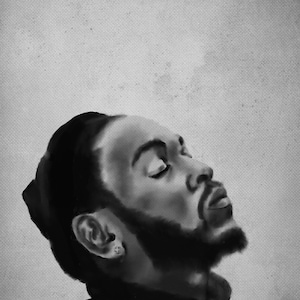Kendrick Lamar Malerei Kunst Druck A4, A4 Kendrick Lamar Illustration Kunst, Hiphop Musik Wanddekor, A4 Kunstdruck,