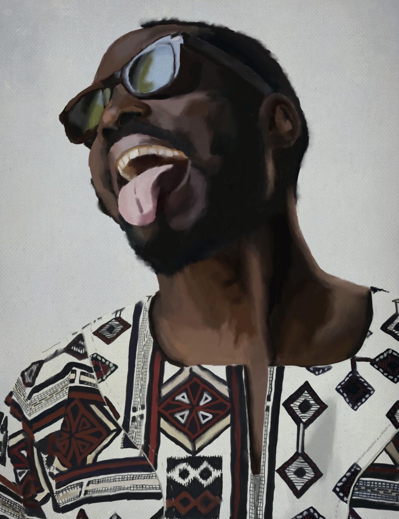 Joshua Idehen Portrait Art Print: Spoken Word Music Wall Decor (A4