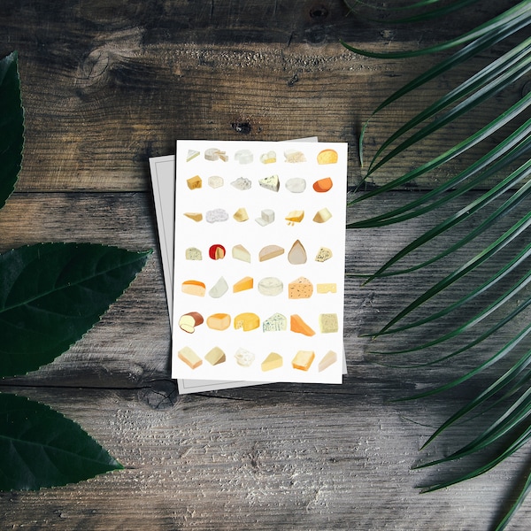 Cheese Illustration Postcard: A6 Art Print