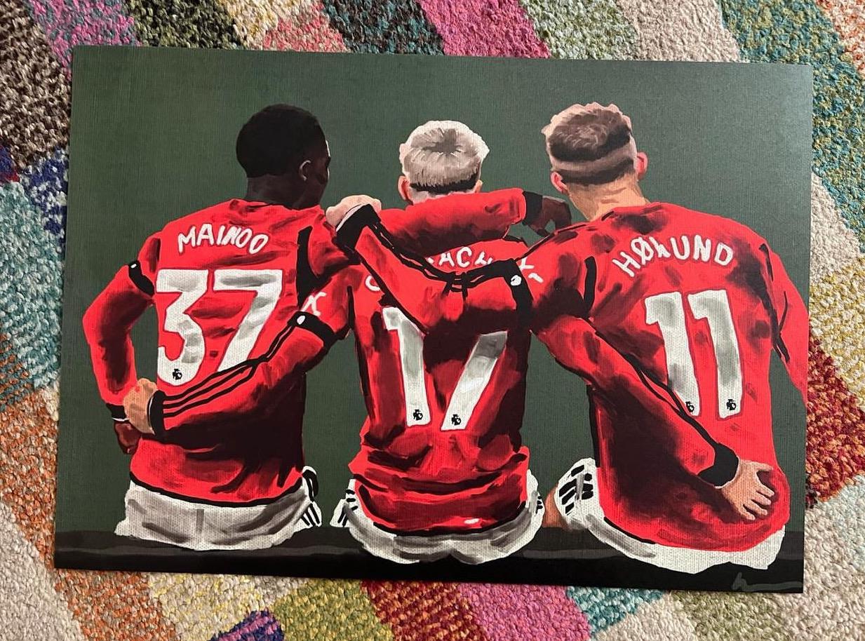 マンチェスター・ユナイテッドのアート：マイヌー、ガルナチョ