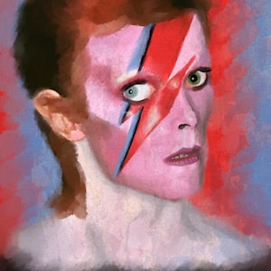 David Bowie Art Print: Music Illustration, A3 Portrait