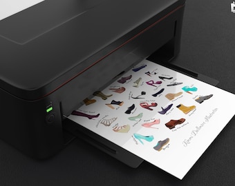 Schuh Illustration Kunstdruck Schuhe, Stiefel & Turnschuhe Kunstdruck